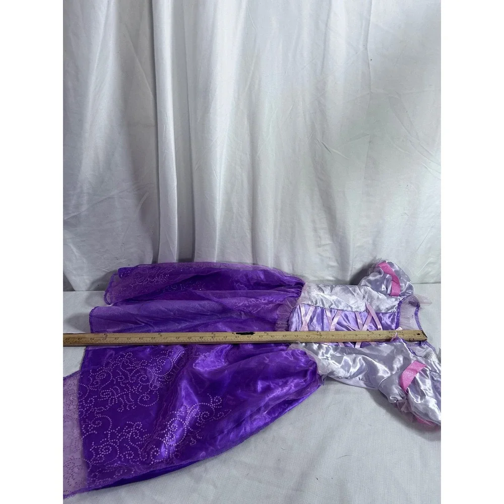 Disney Tangled Rapunzel Costume Dress 4-6X Purple Pink Glitter Kids